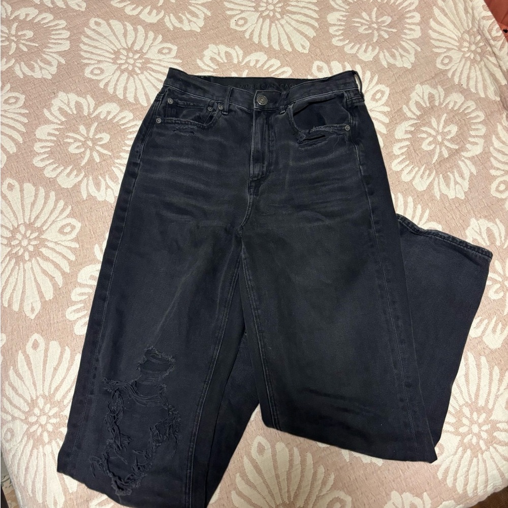 American Eagle Outfitters Black Boyfriend Jeans